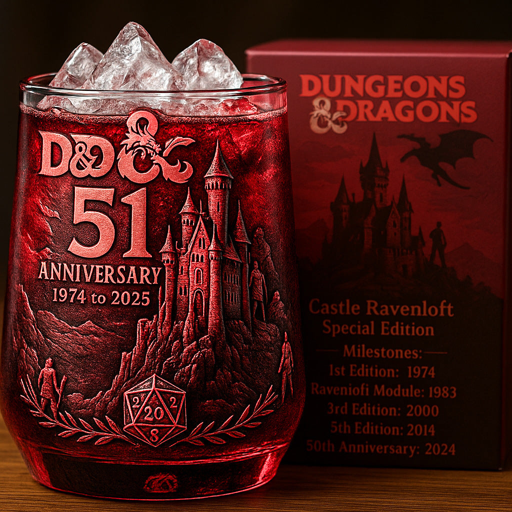 Dungeons & Dragons 51th Anniversary Glass