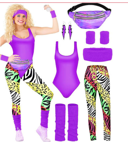 Roxy | Women's 1980s Seven-Piece Costume Set