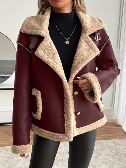 Vera | Cropped Shearling Jacket