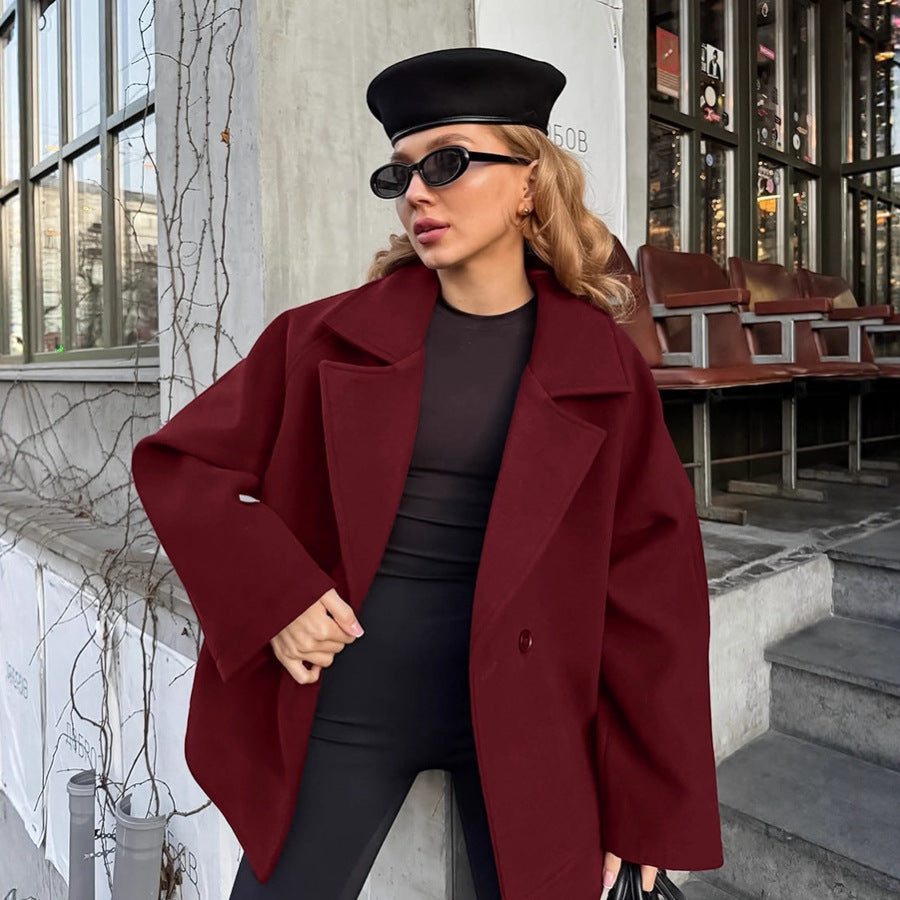 Elodie | Belted Wool Blend Wrap Coat
