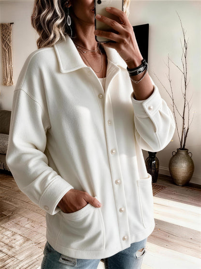 Rowan | Button-Front Sweatshirt Jacket