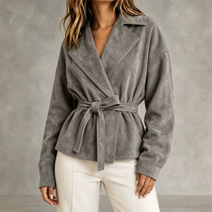 Juniper | Belted Suede Jacket