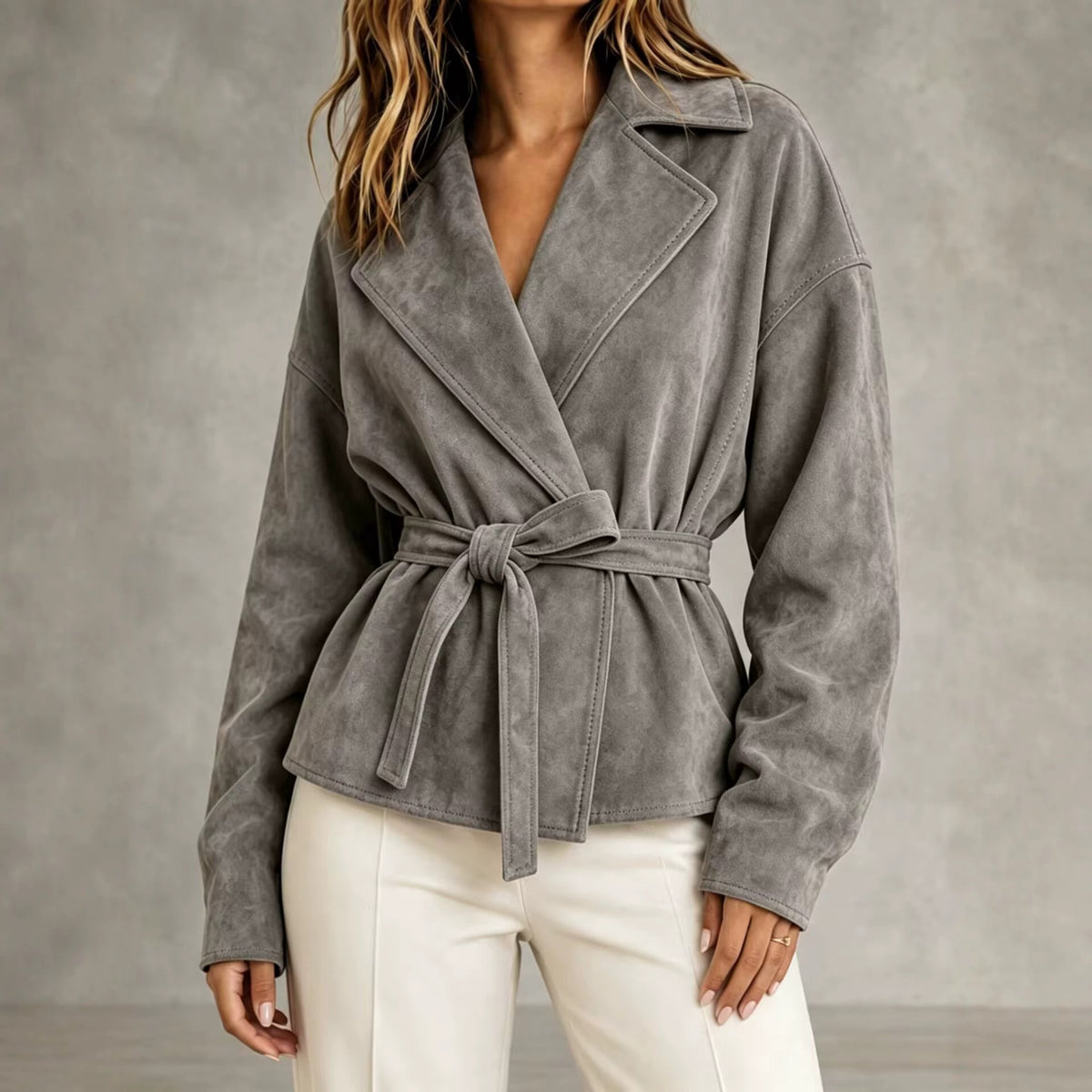 Juniper | Belted Suede Jacket