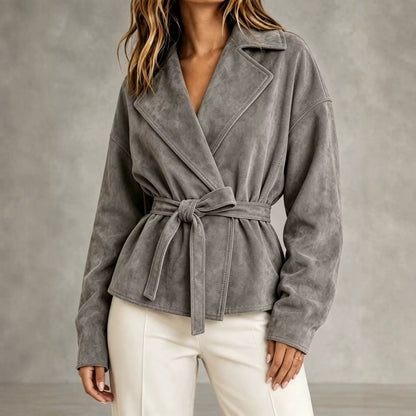 Juniper | Belted Suede Jacket
