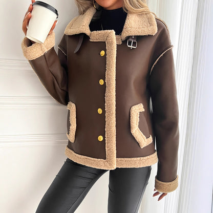 Vera | Cropped Shearling Jacket