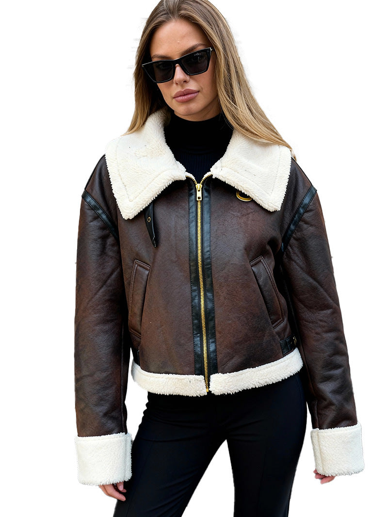 Sienna | Suede Shearling Coat