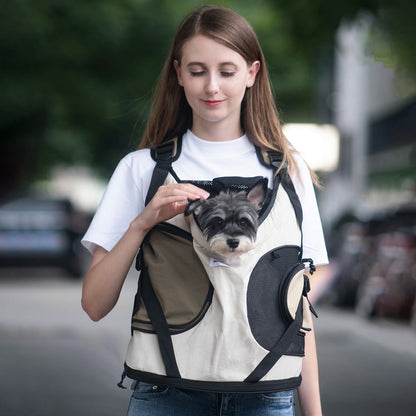 Front Facing Pet Backpack Carrier - 4-Step Wear Ergonomically-Designed Pet Carrier