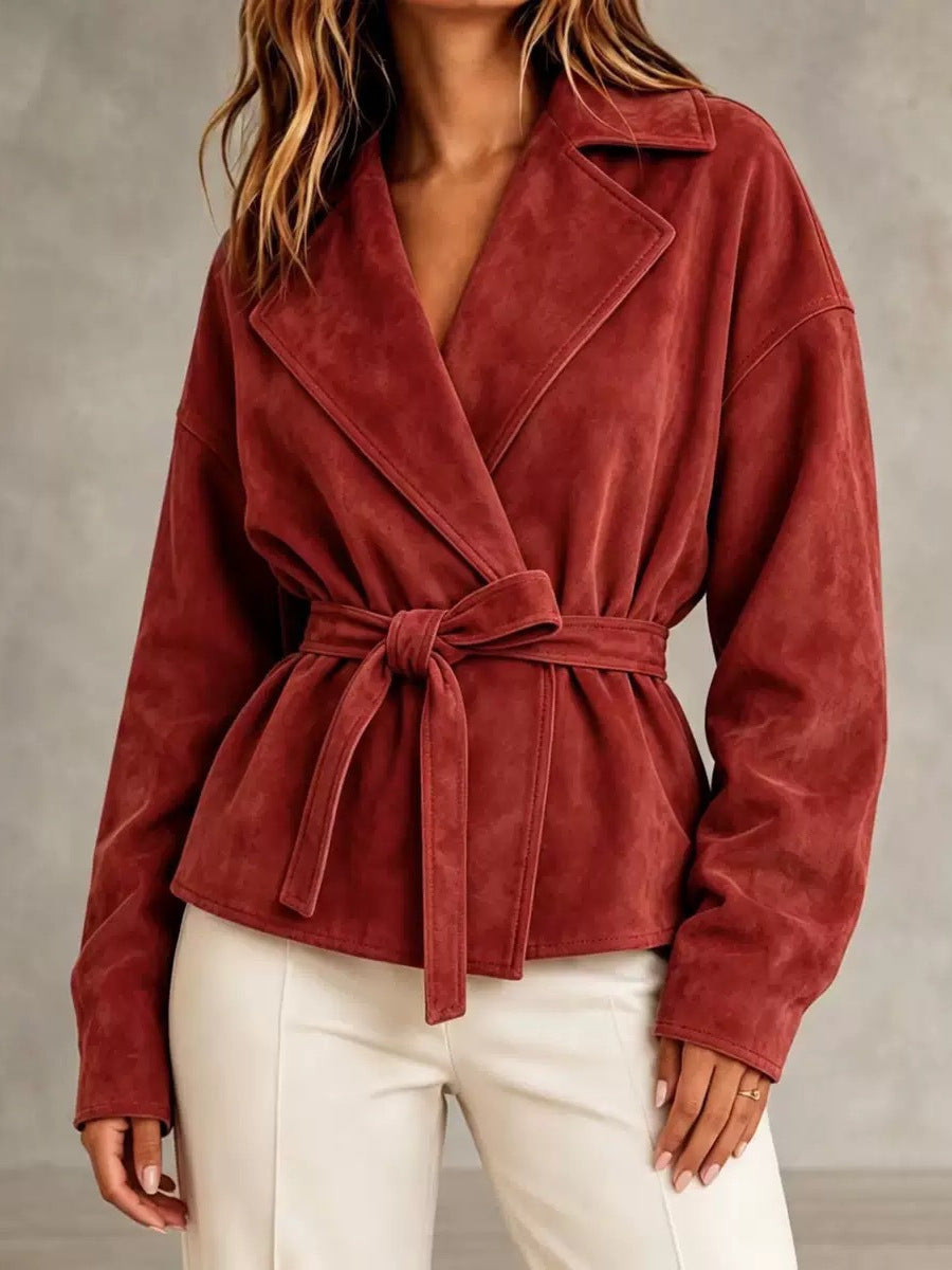 Juniper | Belted Suede Jacket