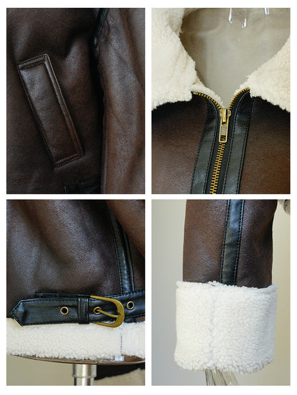 Sienna | Suede Shearling Coat