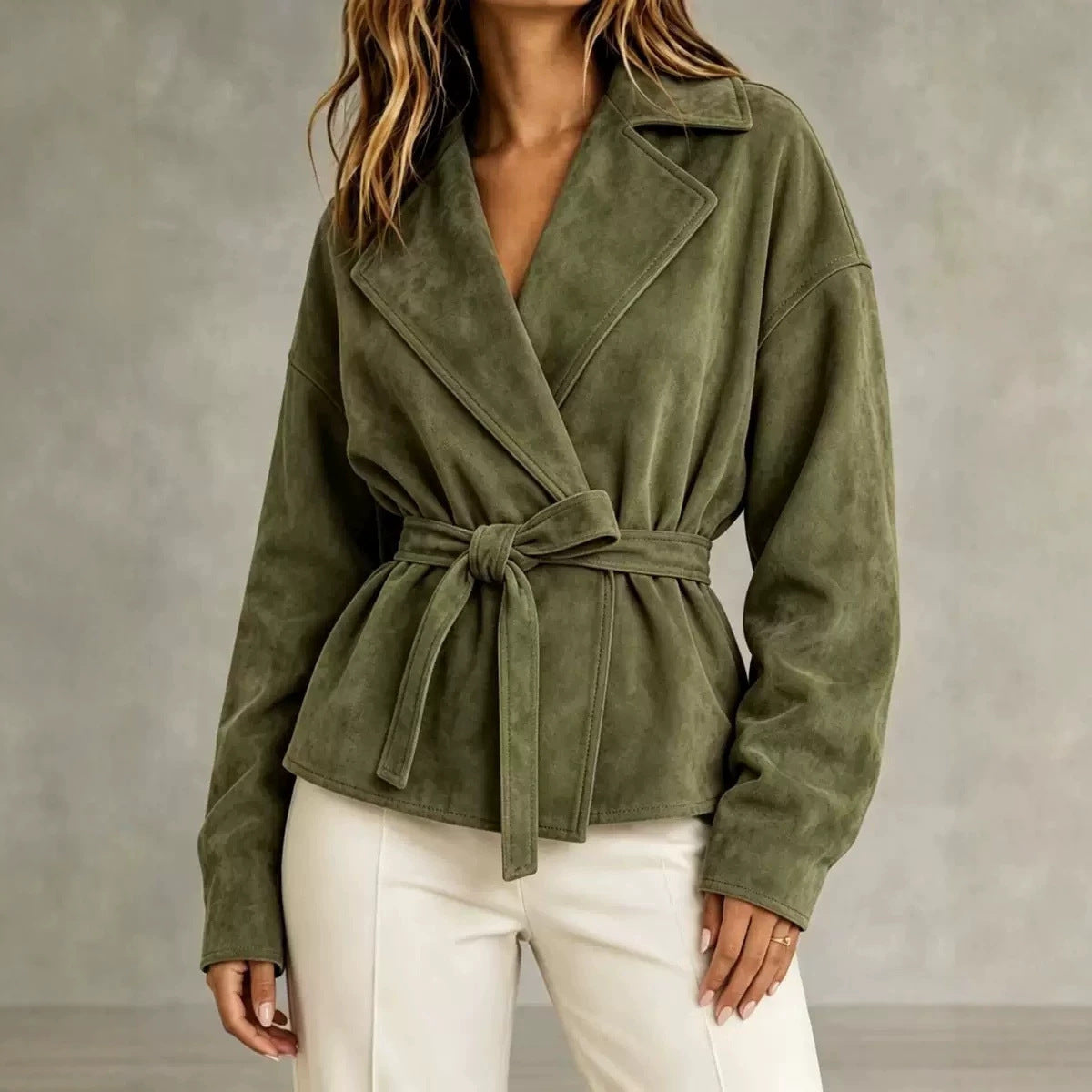 Juniper | Belted Suede Jacket