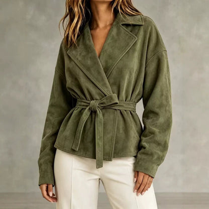Juniper | Belted Suede Jacket