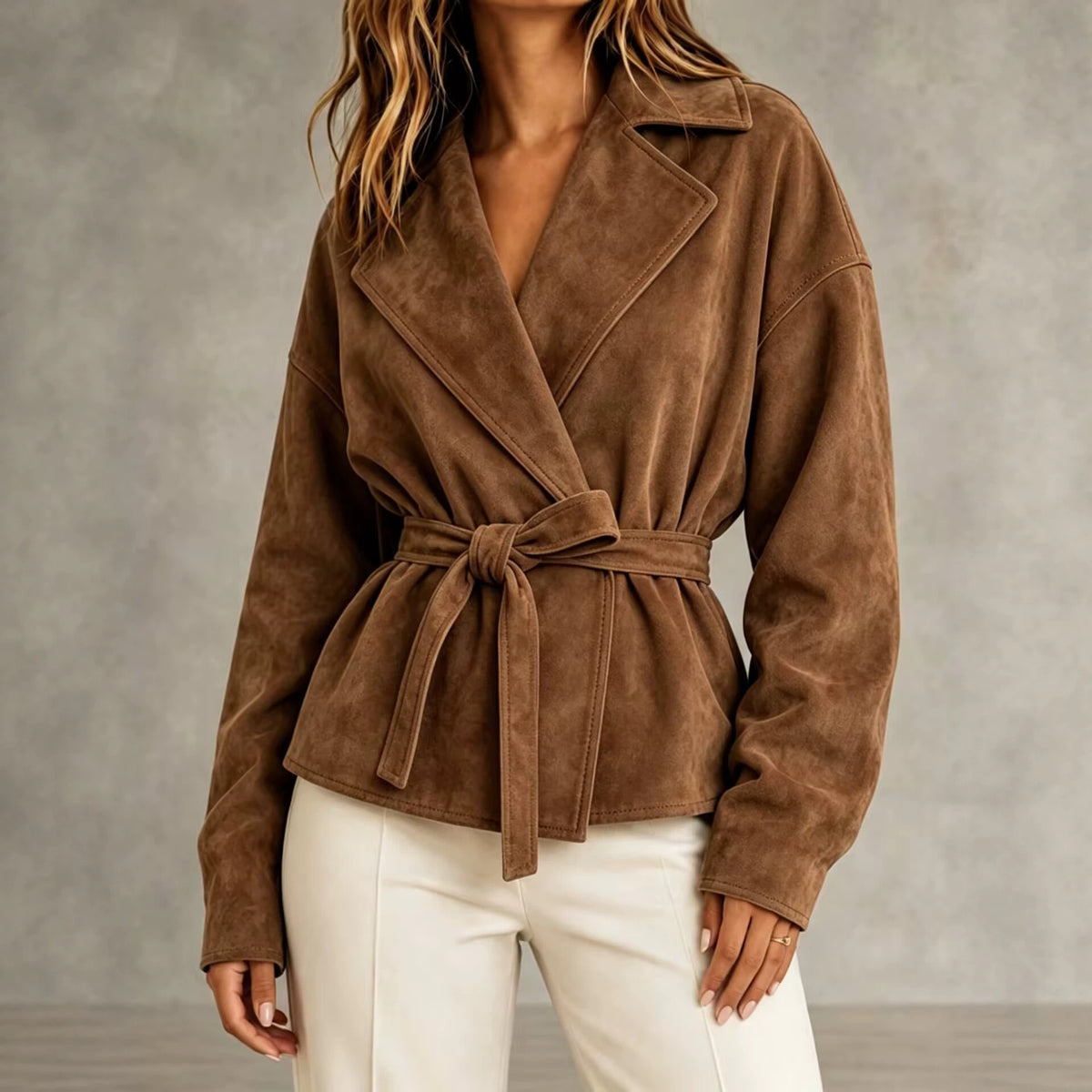 Juniper | Belted Suede Jacket