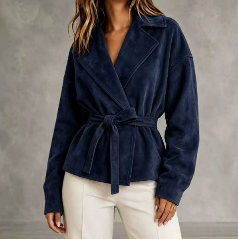 Juniper | Belted Suede Jacket