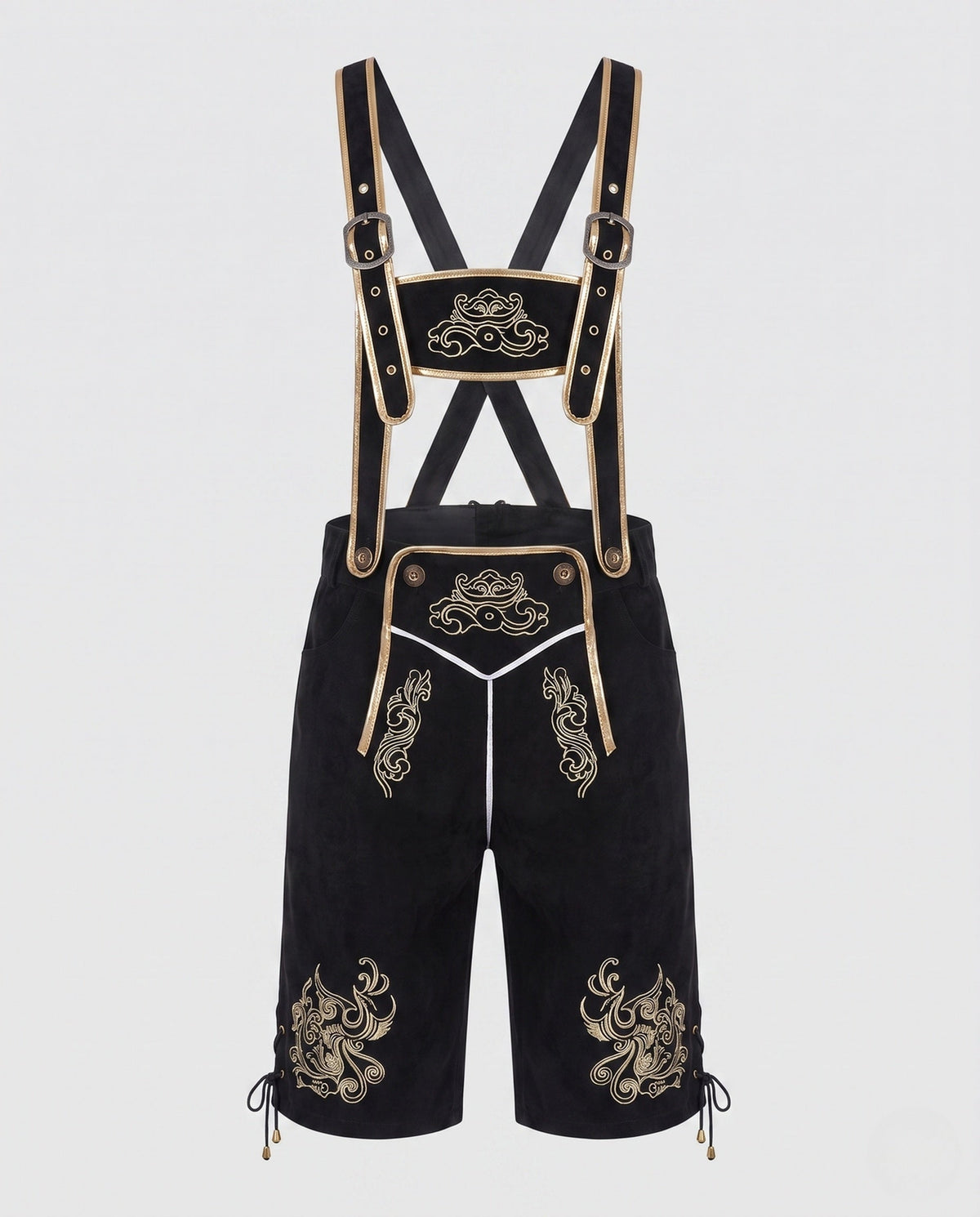 Halden | Embroidered Trachten Bib Pants