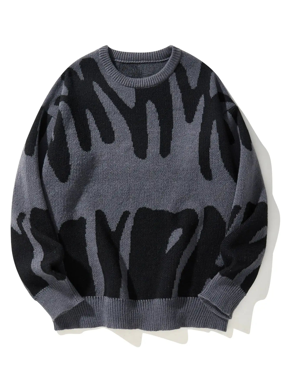 Garen | Abstract Wool Pullover Knit Sweater