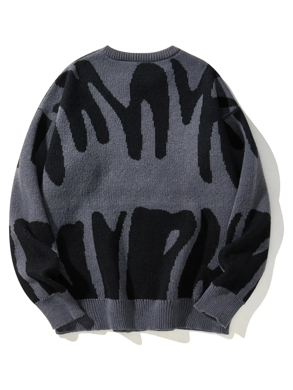 Garen | Abstract Wool Pullover Knit Sweater
