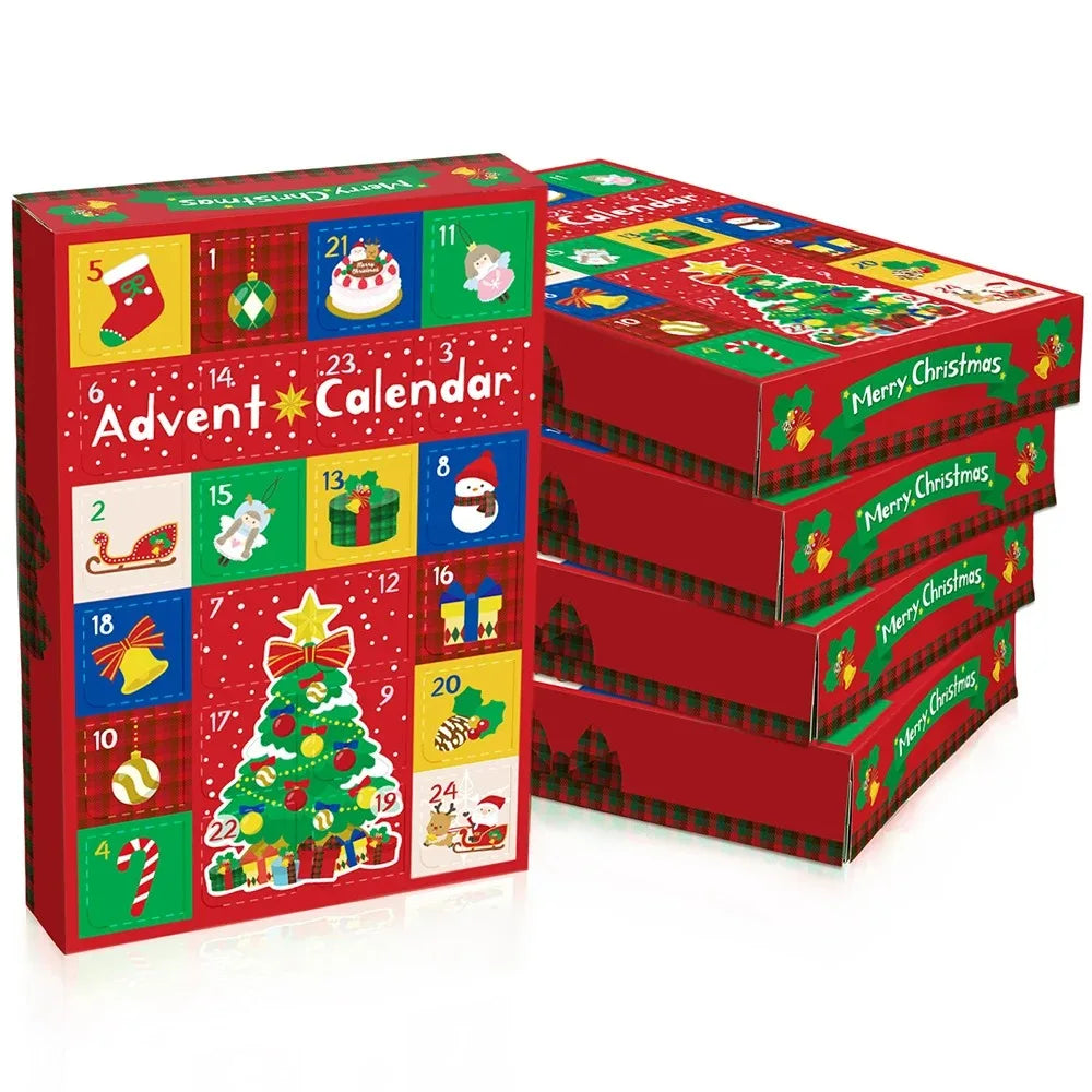 Advent Calendar DIY Christmas Surprise Boxes - Funny 24-Day Countdown Kit for Xmas Party Supplies