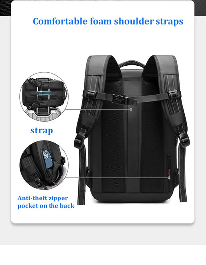 Water-Resistant Backpack With Vacuum Compression System