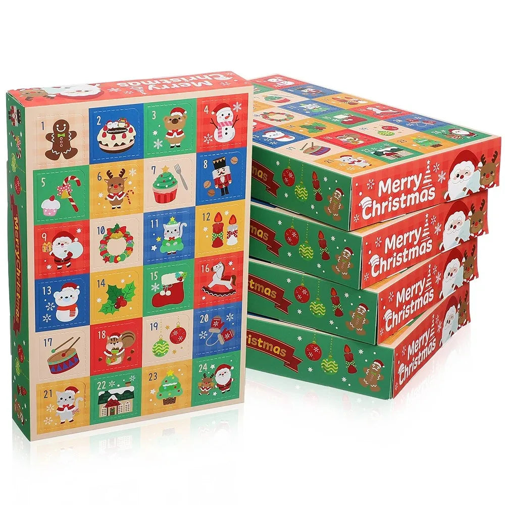 Advent Calendar DIY Christmas Surprise Boxes - Funny 24-Day Countdown Kit for Xmas Party Supplies