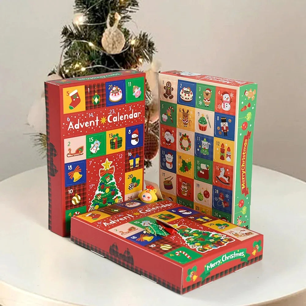 Advent Calendar DIY Christmas Surprise Boxes - Funny 24-Day Countdown Kit for Xmas Party Supplies