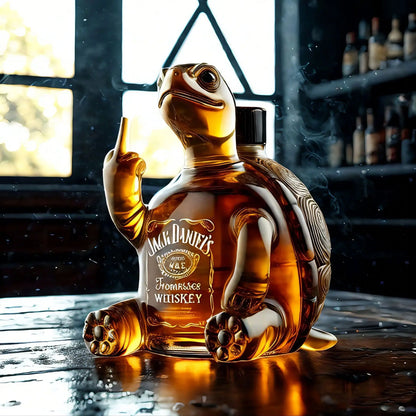 Rebellious Turtle Decanter Bottle
