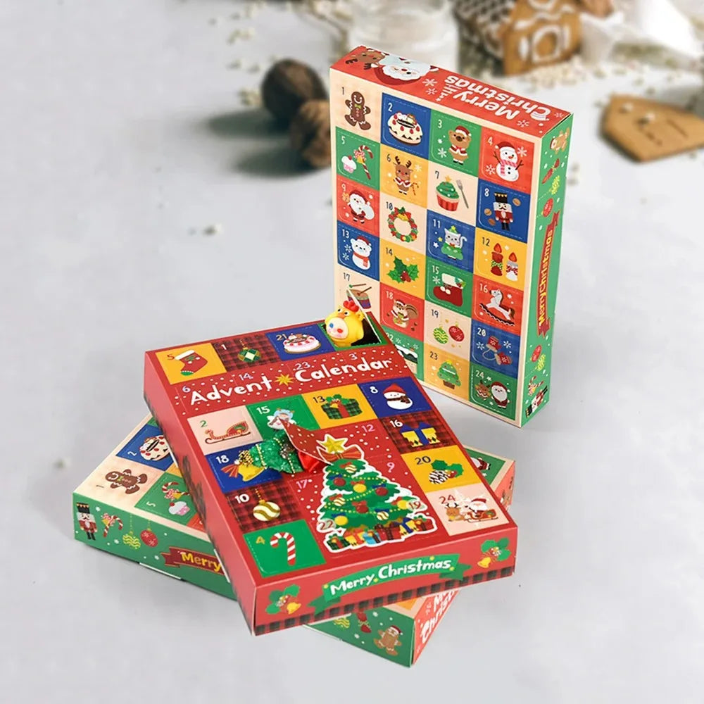 Advent Calendar DIY Christmas Surprise Boxes - Funny 24-Day Countdown Kit for Xmas Party Supplies