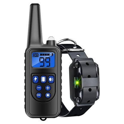 800M Anti Bark Electric Shock Training  Rechargeable Dog Barking Control Collar