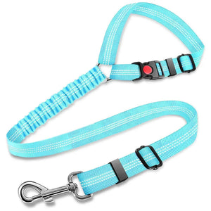 Dog Car Belt with 3-in-1 Design with Built-in Leash