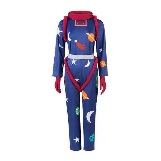 Magic School Bus Ms.Frizzle Cosplay Space Jumpsuit Women Novelty 3D Printed Galaxy Space Bodysuit Halloween Teacher Rompers Suit