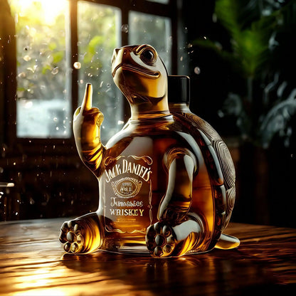 Rebellious Turtle Decanter Bottle
