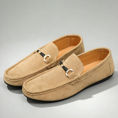 Bellano | Men's Suede-Look Buckle Loafers