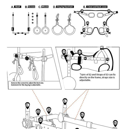 RehabOS Dog Wheelchair: Gentle Hind Leg Mobility Assistance