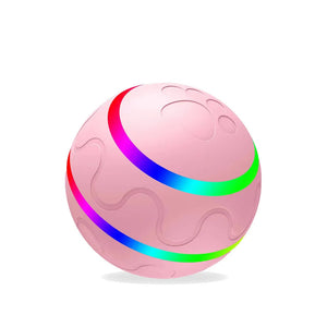 Smart Electric Dog Toy Ball with LED Flashing Light - Rechargeable Remote-Controlled Interactive Chew Ball Toy