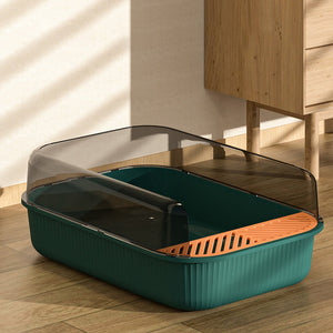 Semi-Closed Large Capacity Cat Litter Box