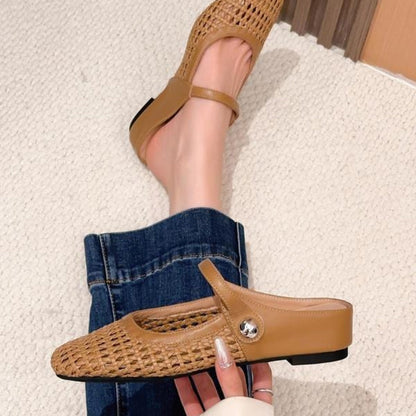 Sienna | Stylish Women's Summer Mules Flat Slip-on