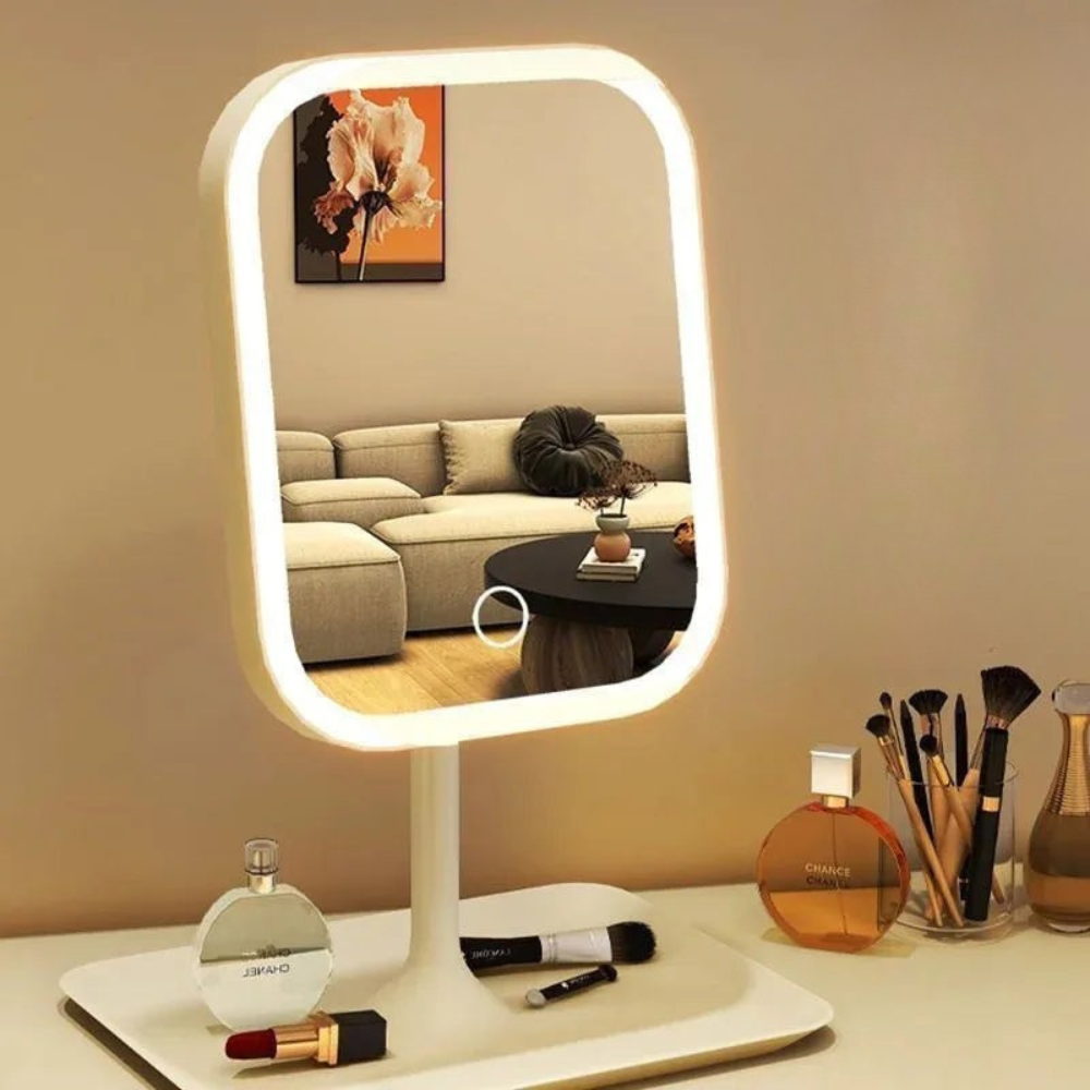 Stylish LED Vanity Mirror with Touch Control & 3 Light Colors for Flawless Makeup 2