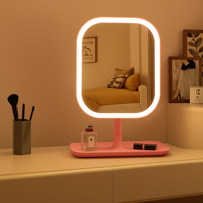 Stylish LED Vanity Mirror with Touch Control & 3 Light Colors for Flawless Makeup 3