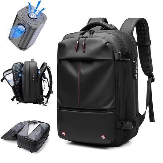 Water-Resistant Backpack With Vacuum Compression System