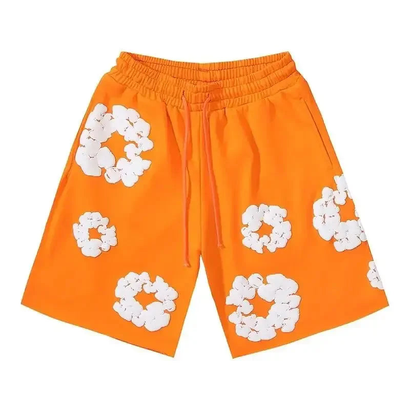 Vega floral print shorts, full view