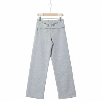 Sequin Graphic Angel Hoodie And Pants Set