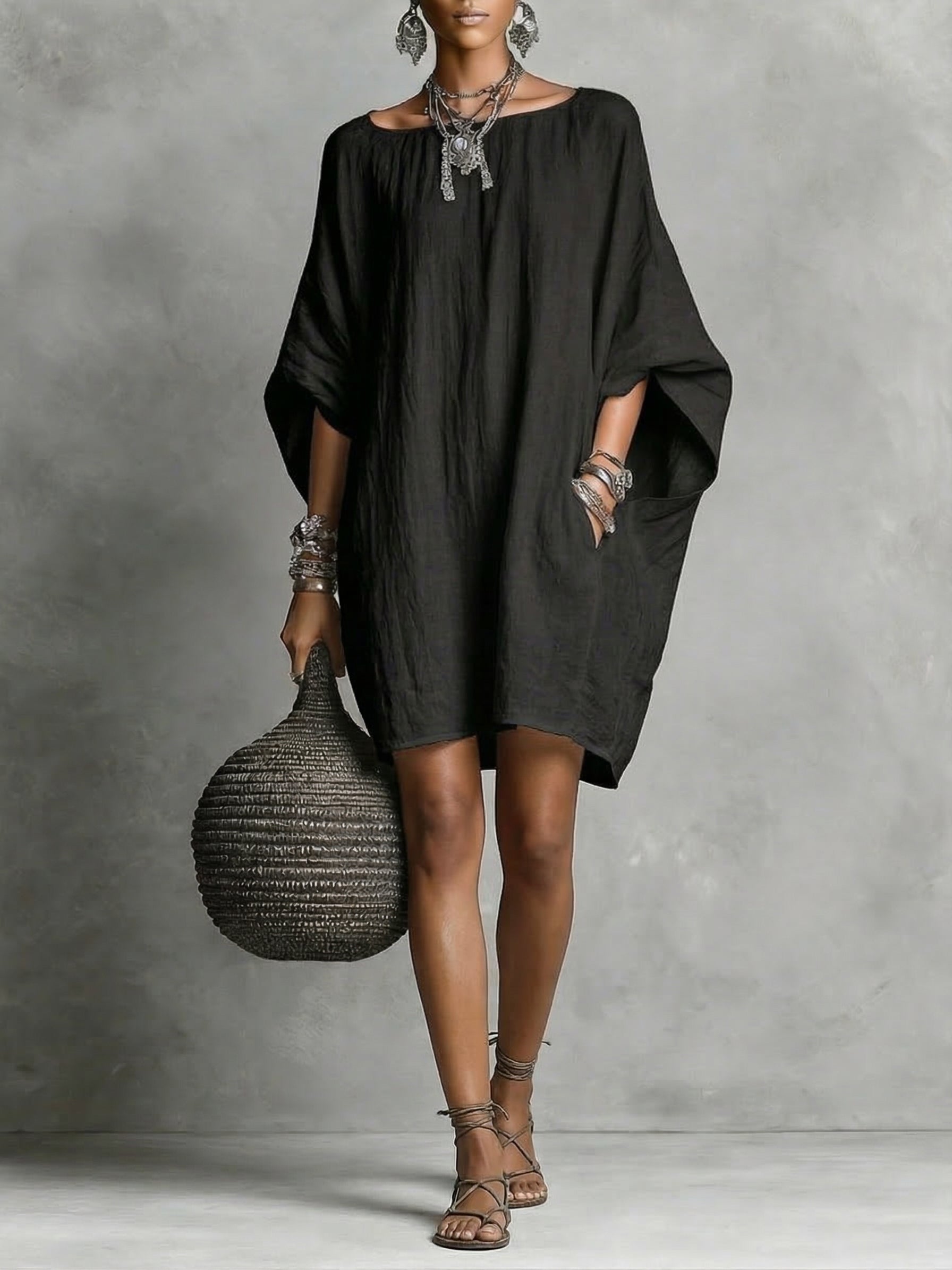 Women's Breathable Cotton-Linen Summer Dress | Casual Loose-Fit Everyday Wear 2