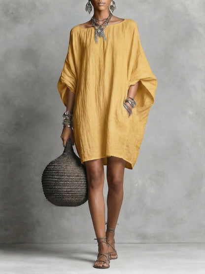 Women's Breathable Cotton-Linen Summer Dress | Casual Loose-Fit Everyday Wear 3