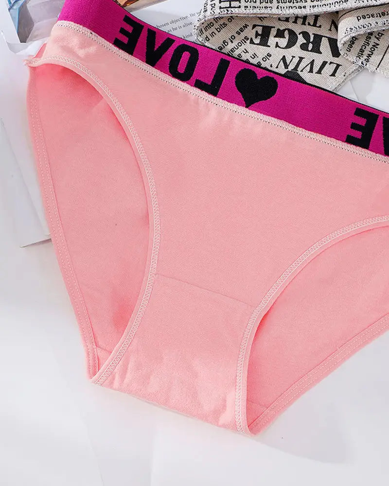 Women's Breathable Cotton High-Rise Panties | Comfortable Lightweight Underwear Set 5