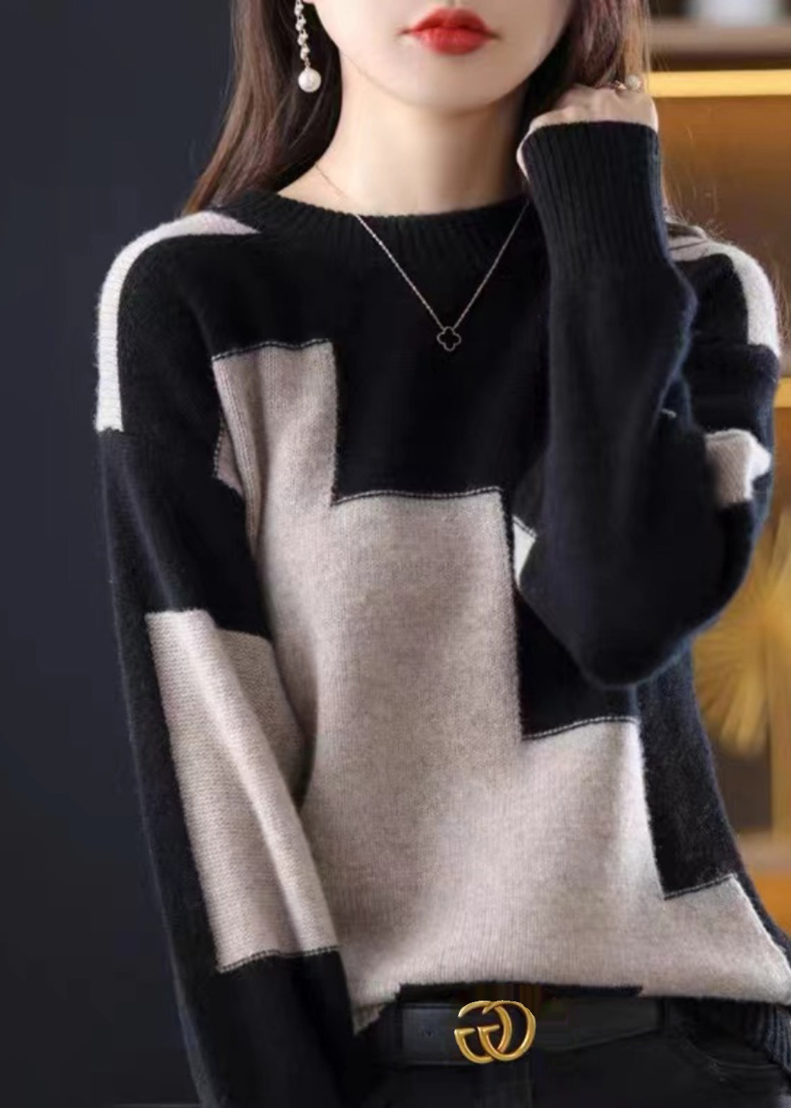 Women's Cashmere Knit Sweater | Cozy Oversized Pullover for Fall 3