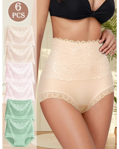 Women's Cotton Lace Briefs | Soft High-Waist Elegant Underwear | Breathable Comfort Lingerie 2