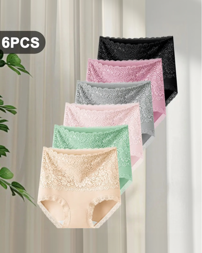 Women's Cotton Lace Briefs | Soft High-Waist Elegant Underwear | Breathable Comfort Lingerie 7