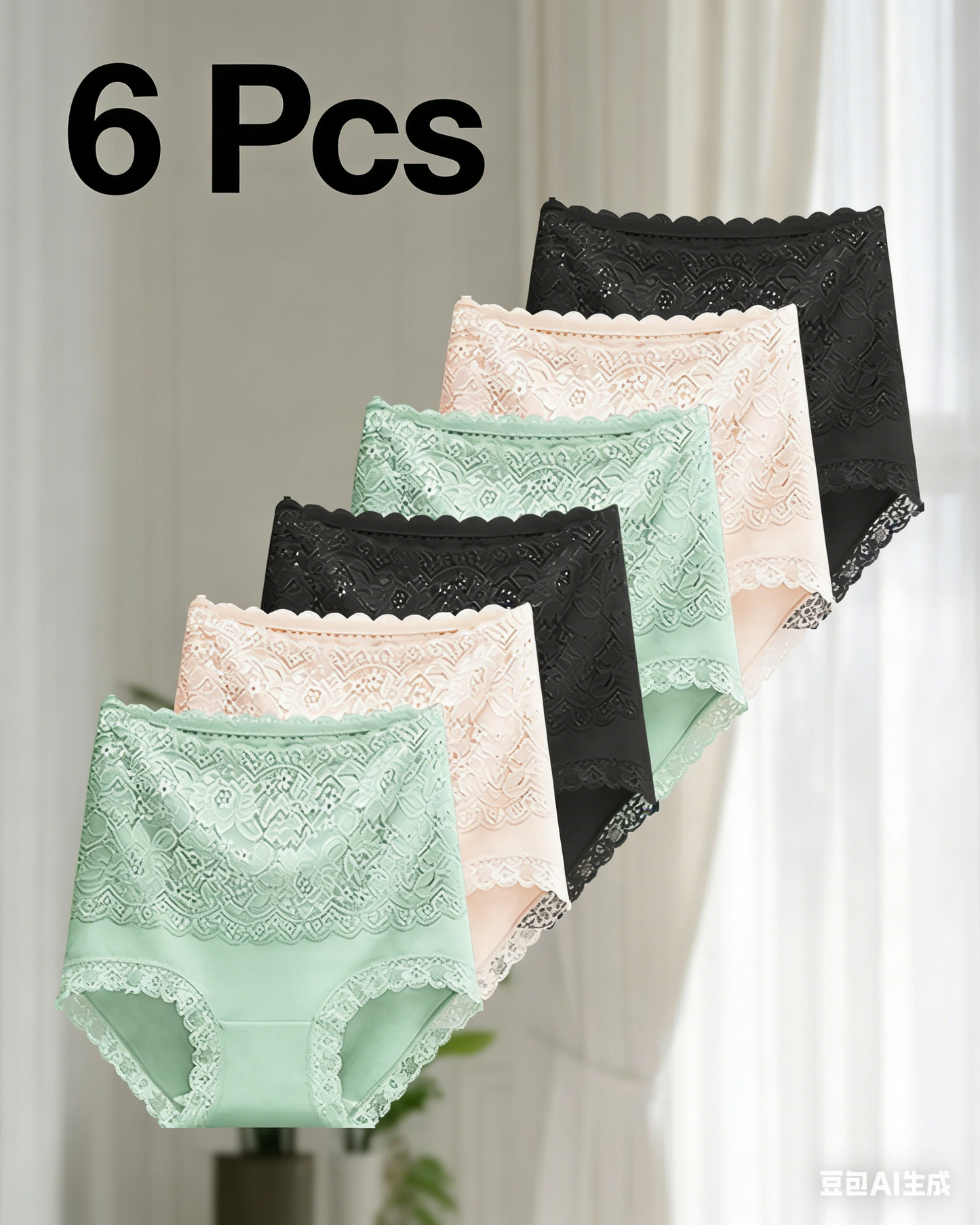 Women's Cotton Lace Briefs | Soft High-Waist Elegant Underwear | Breathable Comfort Lingerie 9