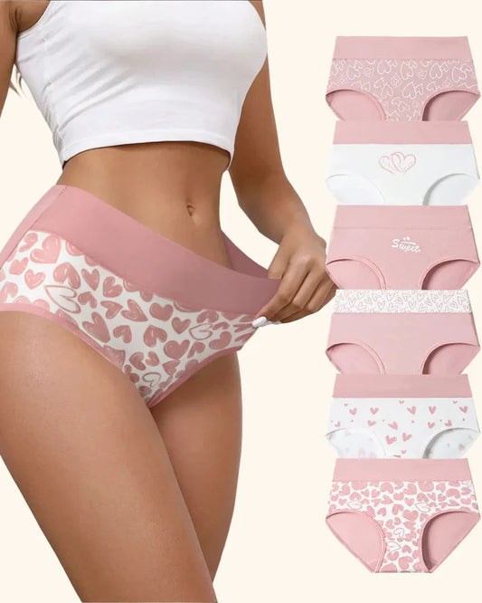 Women's Cotton Stretchy High-Rise Panties | Comfortable Everyday Underwear 6-Pack 0