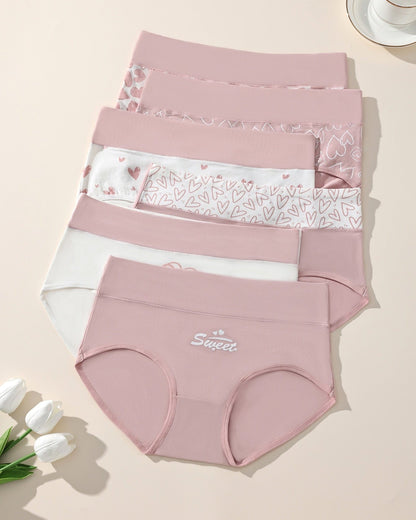 Women's Cotton Stretchy High-Rise Panties | Comfortable Everyday Underwear 6-Pack 3