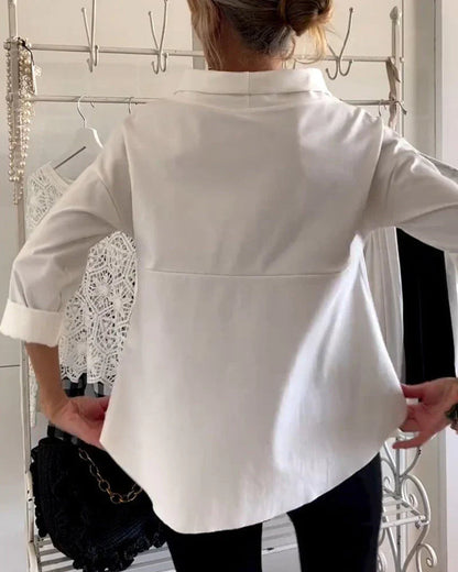 Women's Elegant Cowl Neck Top | Relaxed Fit 3/4 Sleeve Blouse for Women 5